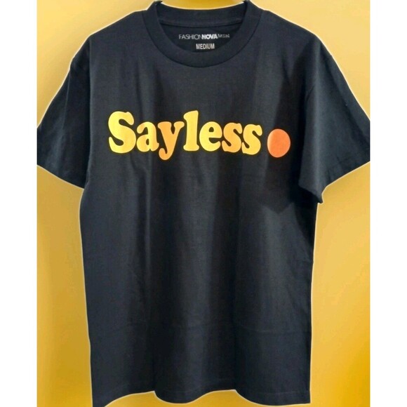 Fashion Nova Other - New Fashion Nova Men Sayless T-Shirt Medium Black & Yellow B7  Excellent